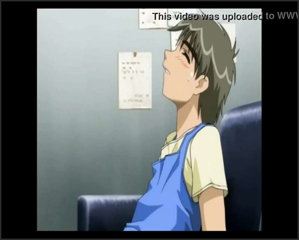 Anime Girl her hairy pussy with a vibrator