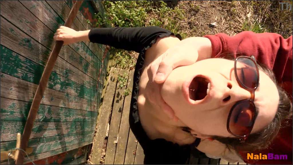 Nala Bam masturbates on the banister